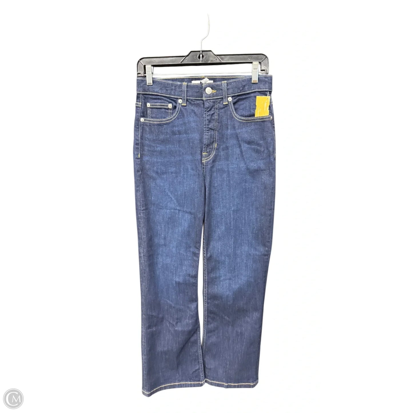 Jeans Straight By Spanx In Blue Denim, Size: 10