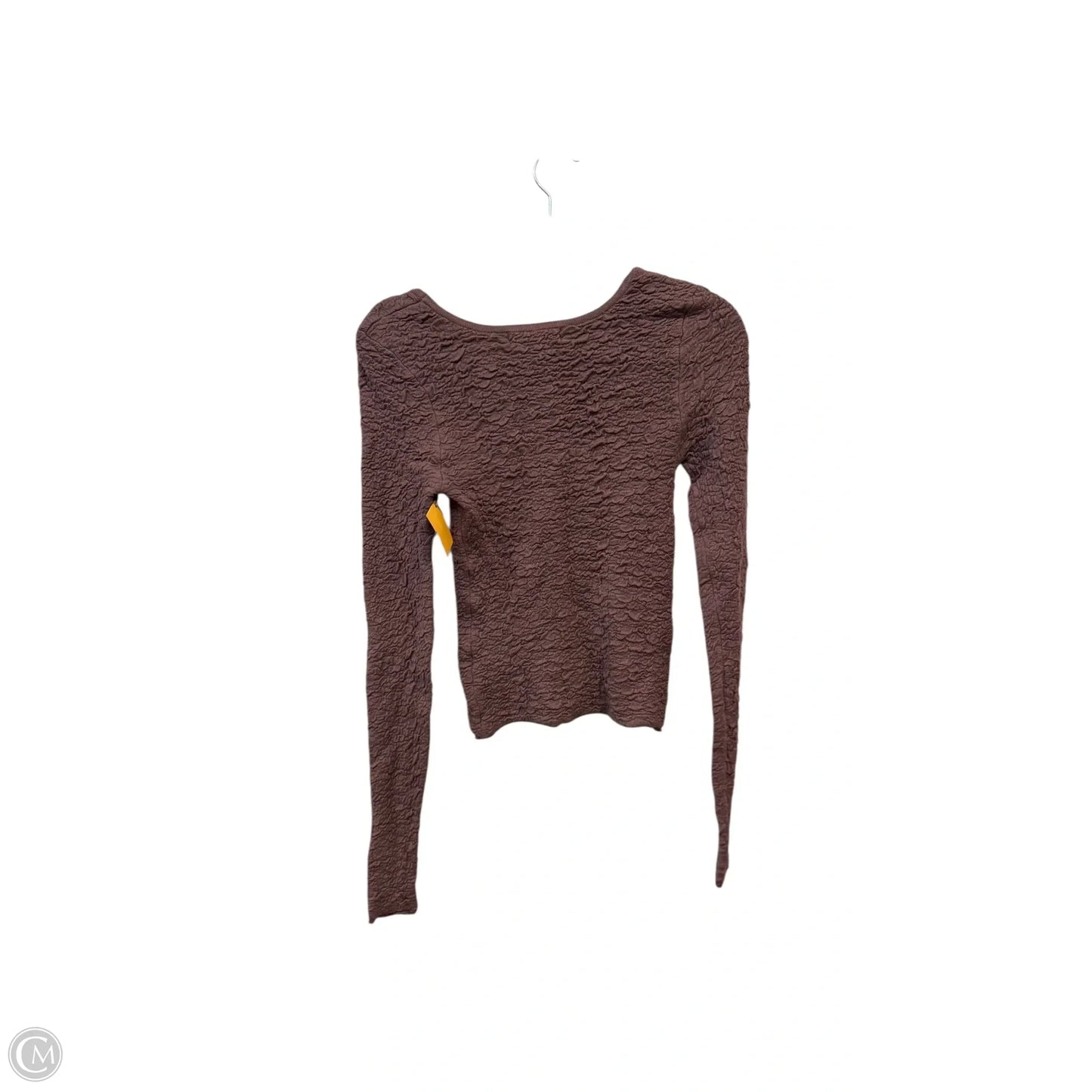 Top Long Sleeve By Natural Life In Brown, Size: S