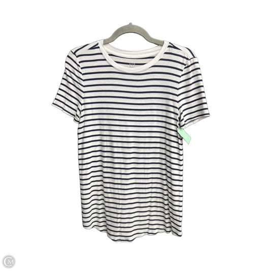 Top Short Sleeve By Gap In Striped Pattern, Size: Xs