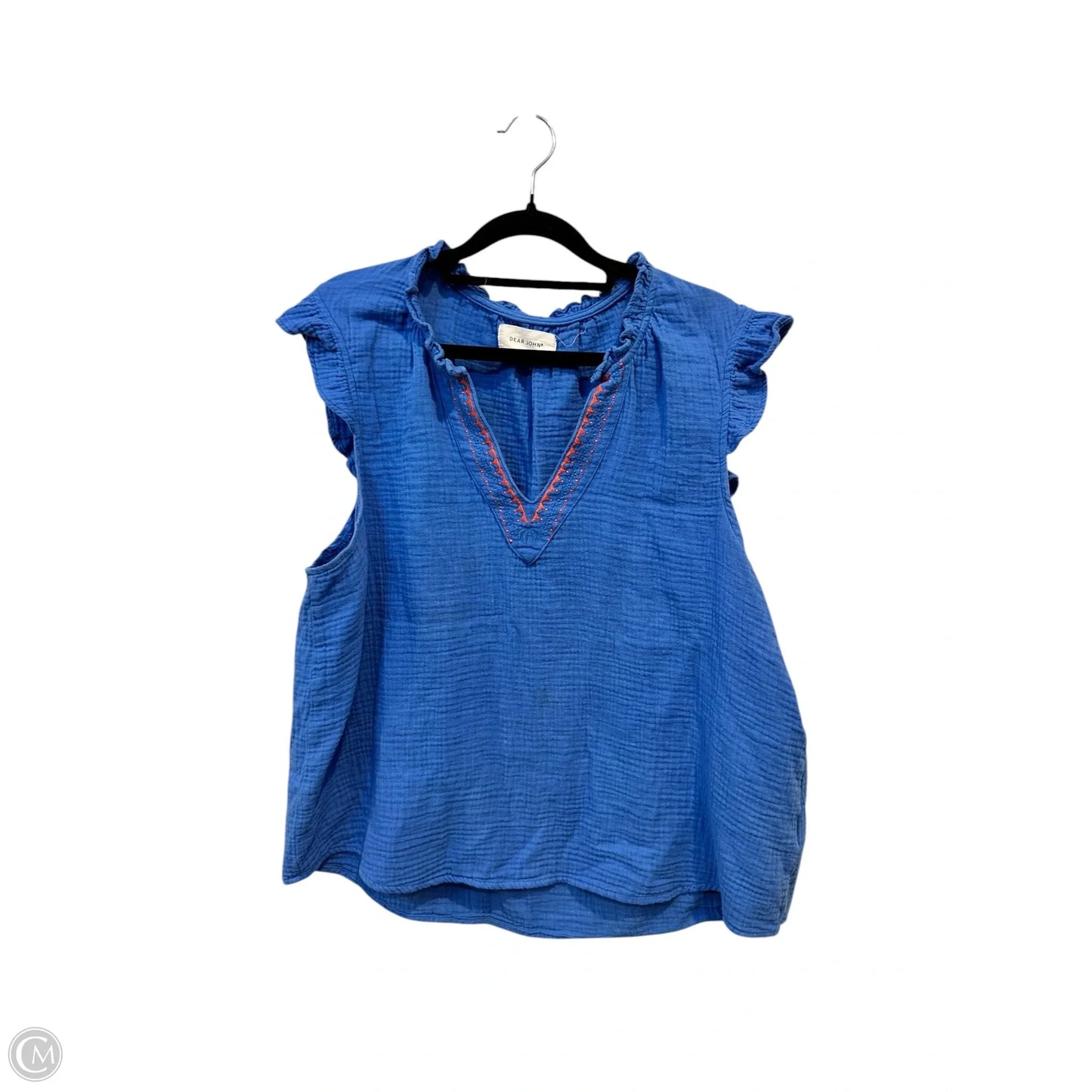 Top Sleeveless By Dear John In Blue, Size: L