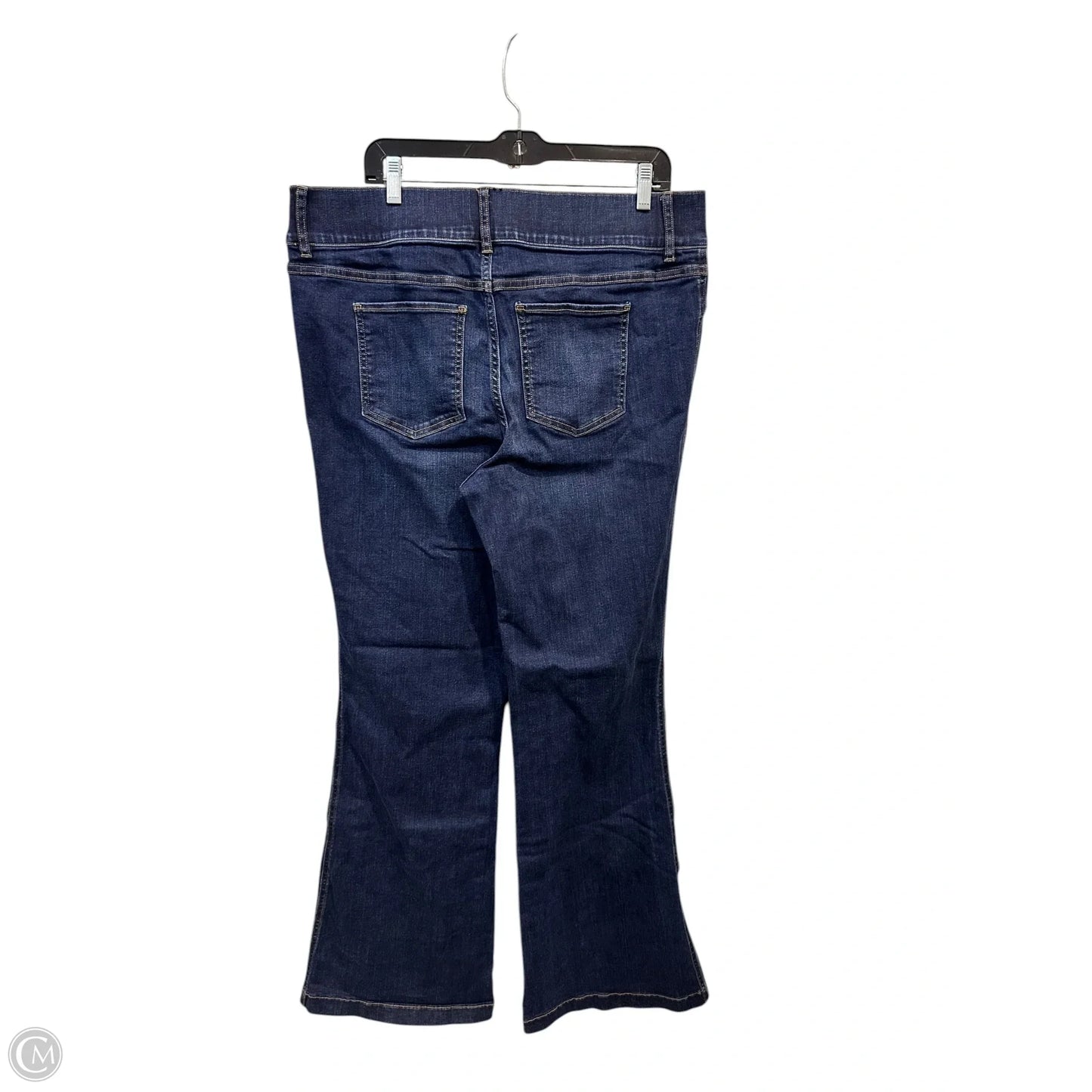 Jeans Flared By Spanx In Blue Denim, Size: 2x