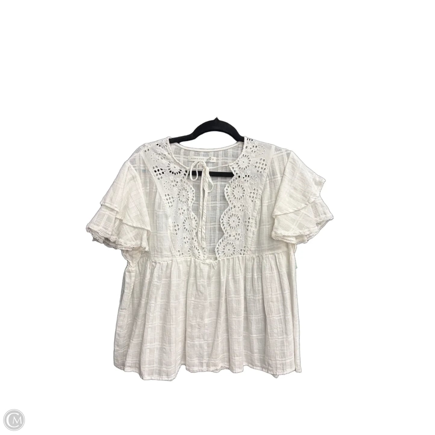 Top Short Sleeve By Altard State In White, Size: S
