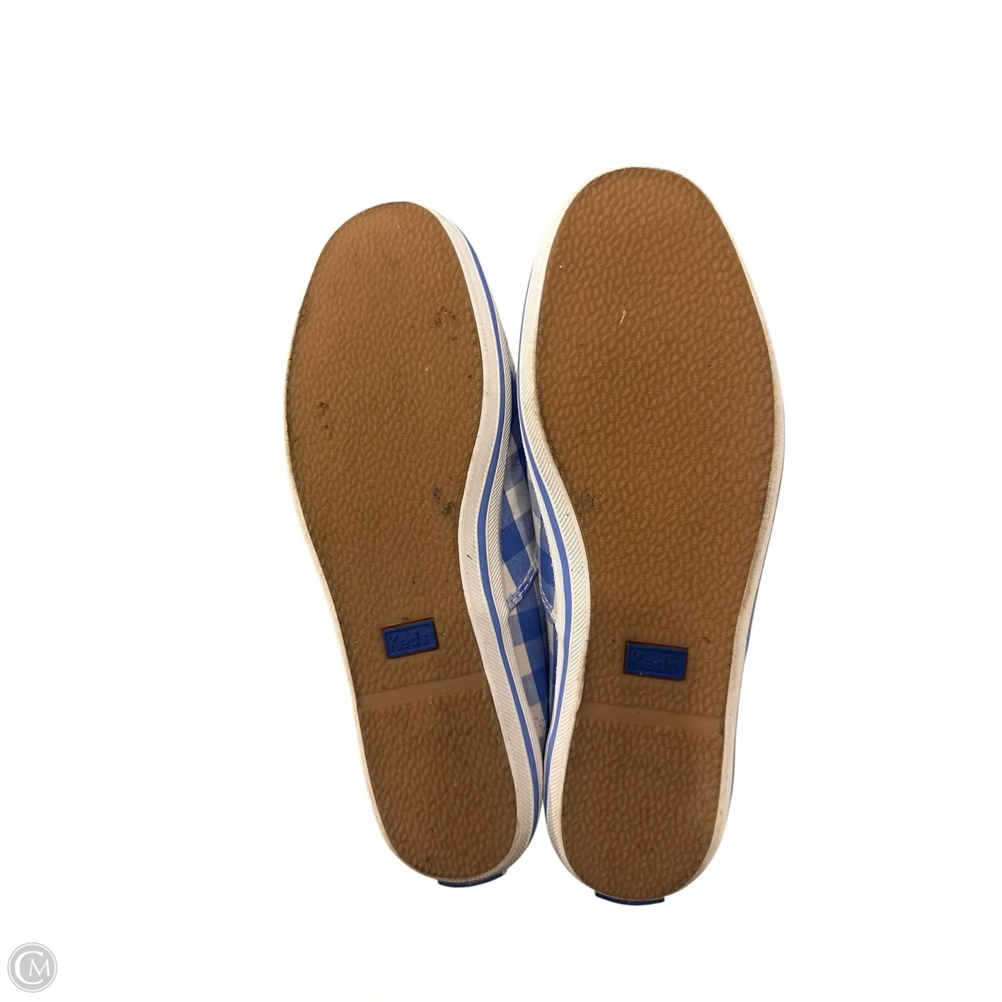 Shoes Designer By Kate Spade In Blue & White, Size: 7.5