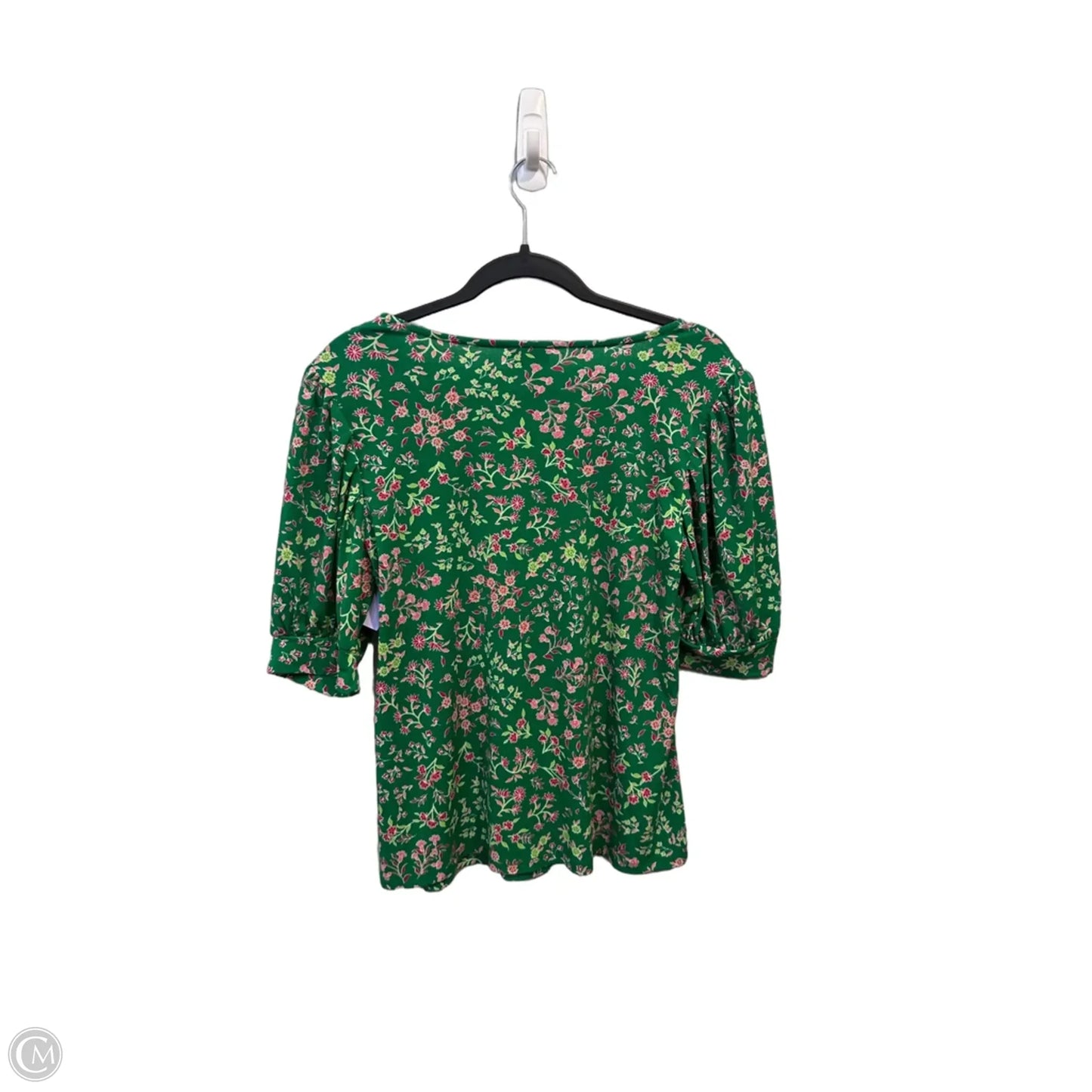 Top Short Sleeve By Cece In Green, Size: M