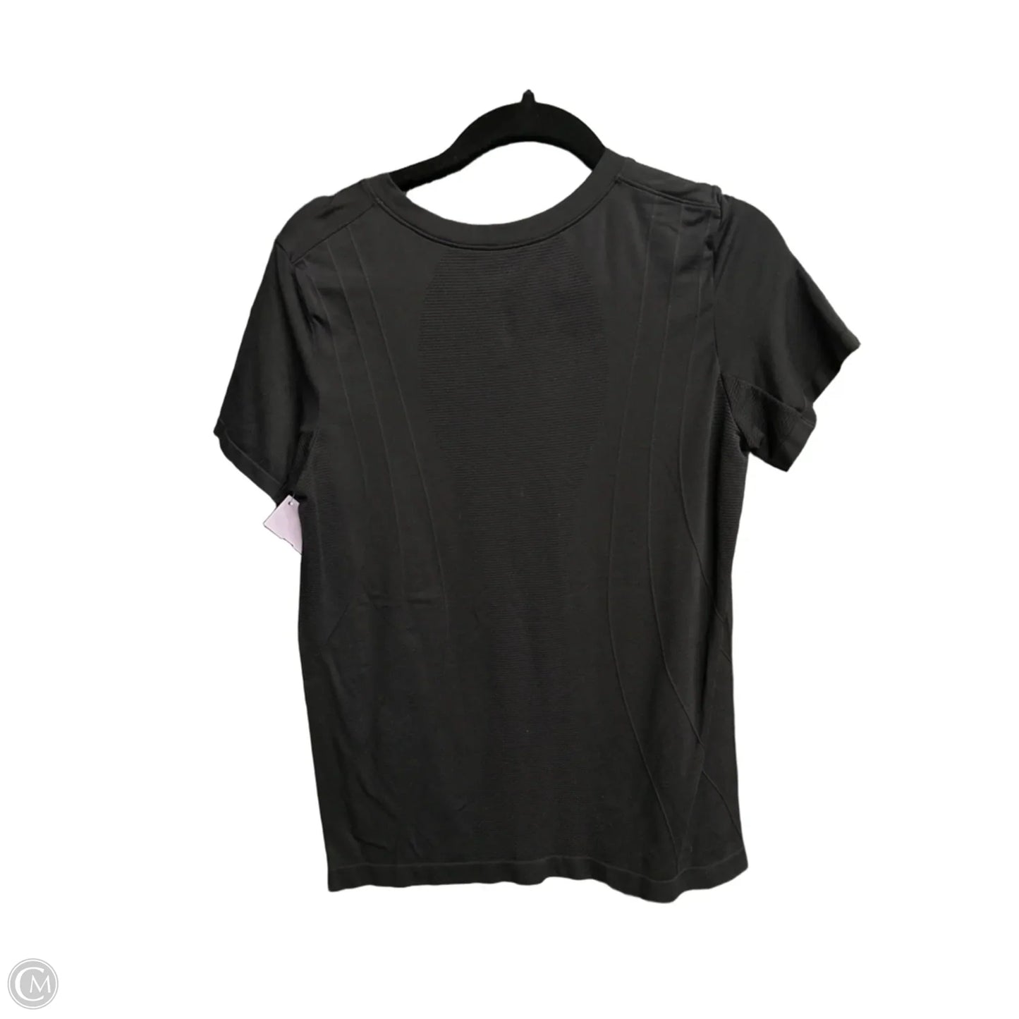 Athletic Top Short Sleeve By Champion In Black, Size: L