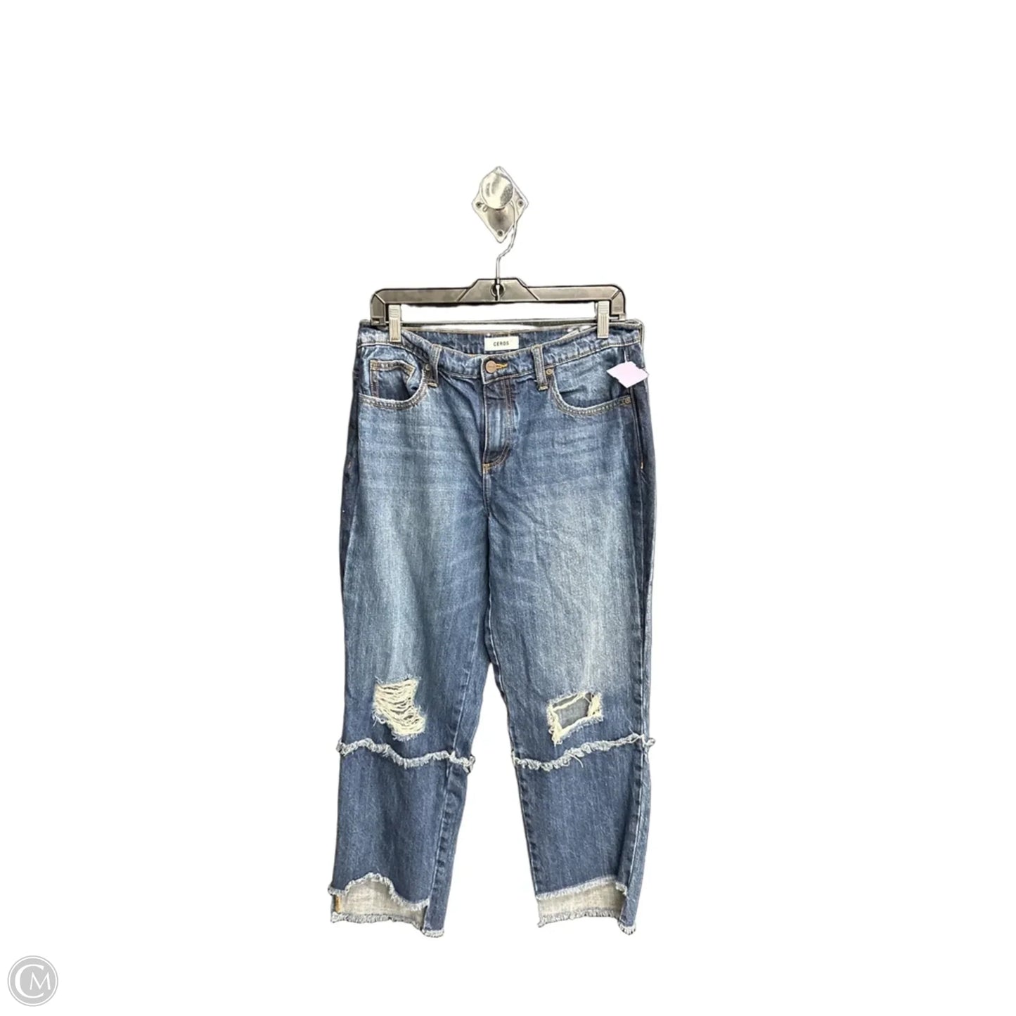 Jeans Cropped By Clothes Mentor In Blue Denim, Size: 6