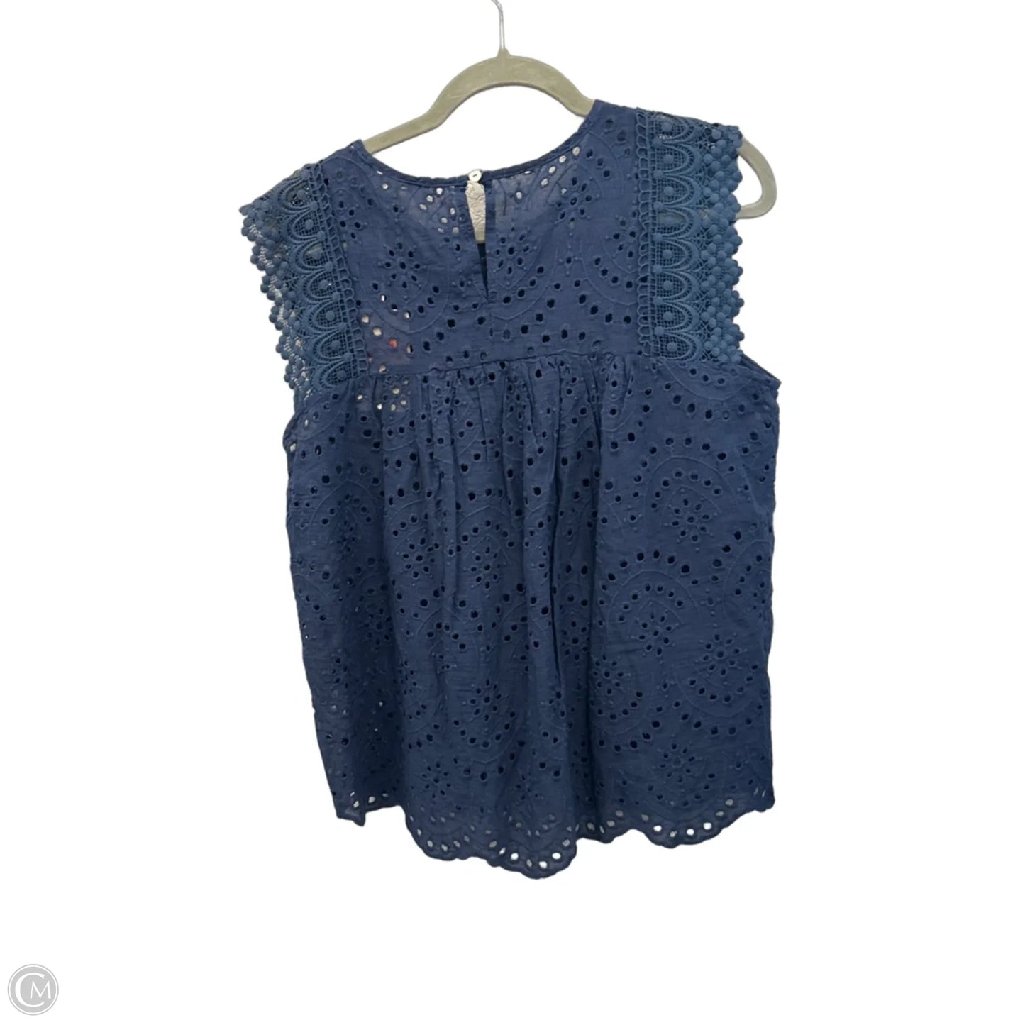 Top Sleeveless By Entro In Navy, Size: S