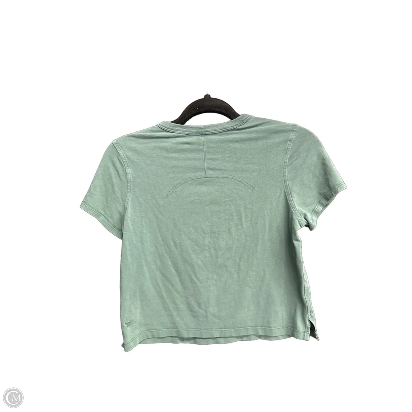 Athletic Top Short Sleeve By Lululemon In Green, Size: S