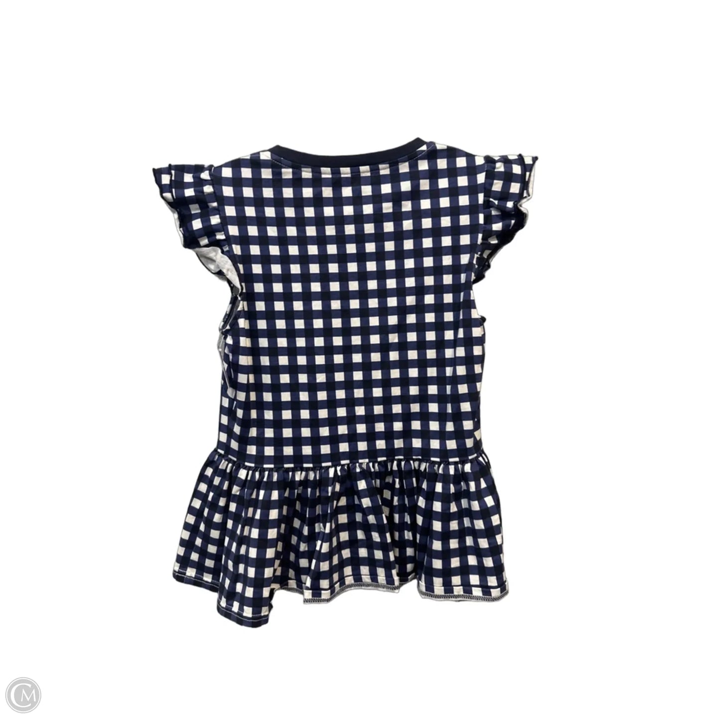 Top Sleeveless Designer By Kate Spade In Blue & White, Size: Xs
