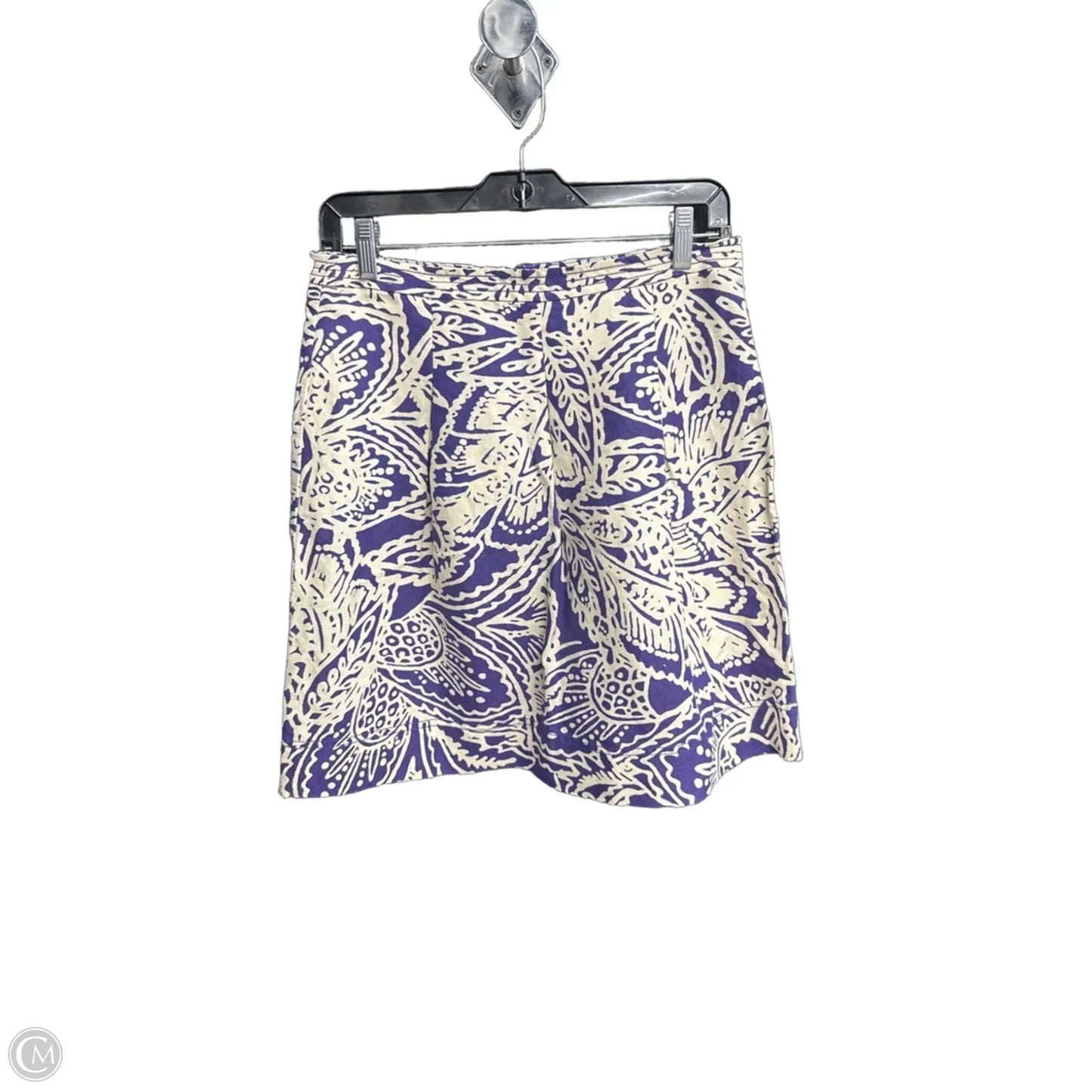 Skirt Mini & Short By Loft In Purple & White, Size: 2
