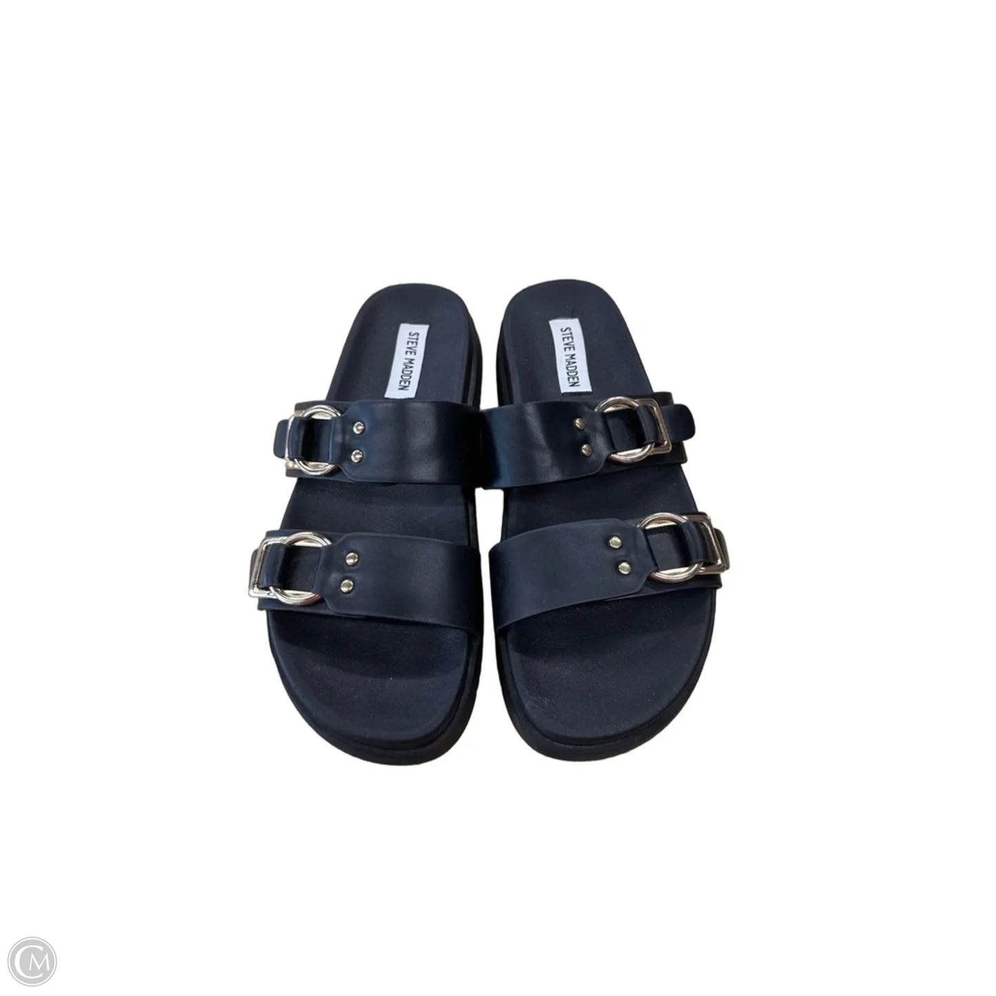 Sandals Flats By Steve Madden In Black, Size: 8