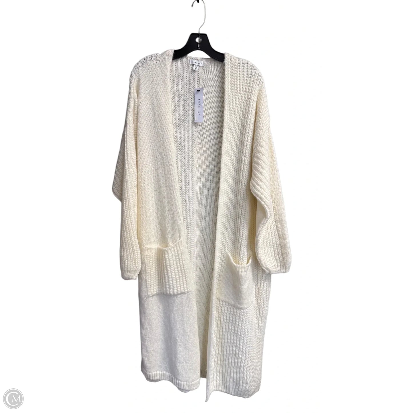 Cardigan By Topshop In Cream, Size: L
