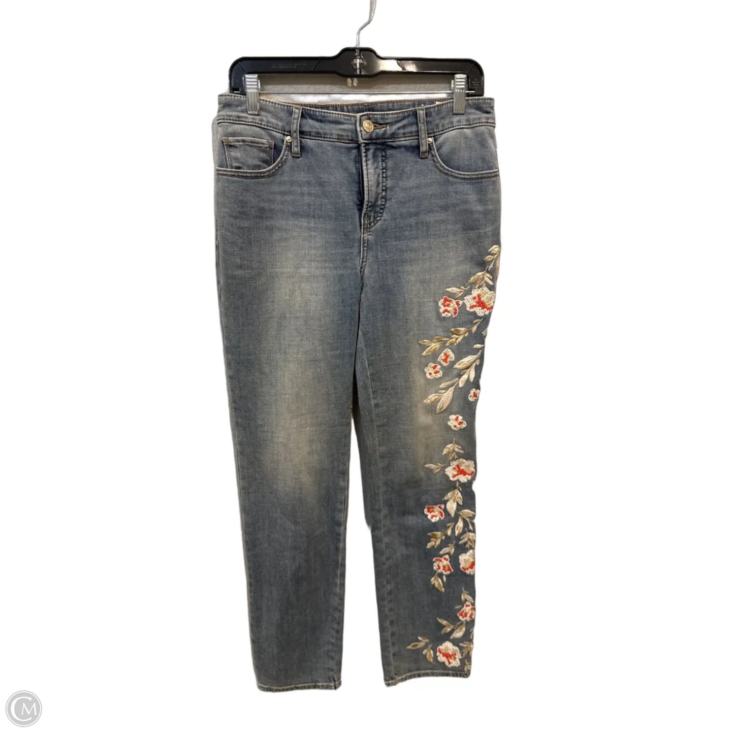 Jeans Boyfriend By Chicos In Blue Denim, Size: 4