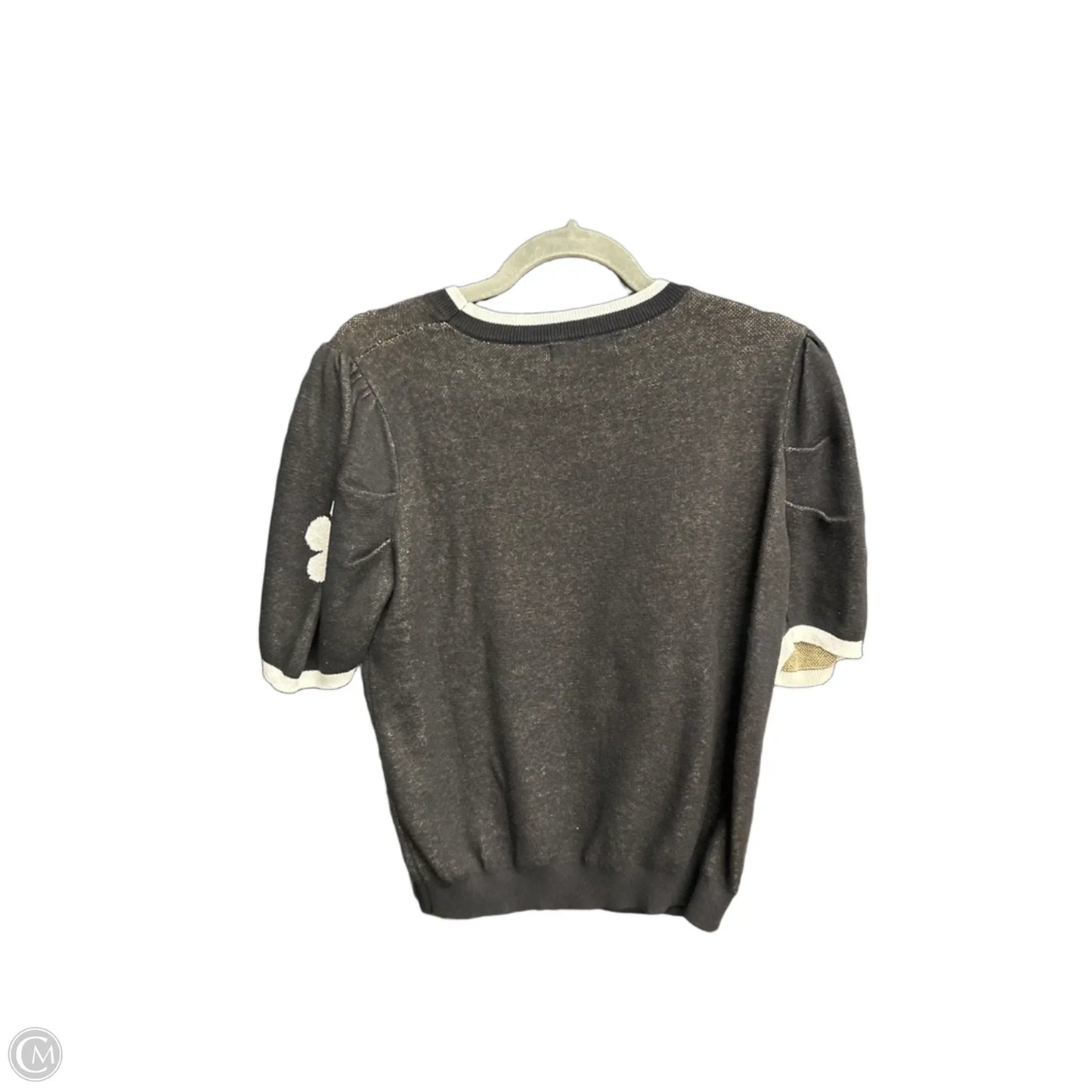 Top Short Sleeve By Dokotoo In Black & Yellow, Size: M