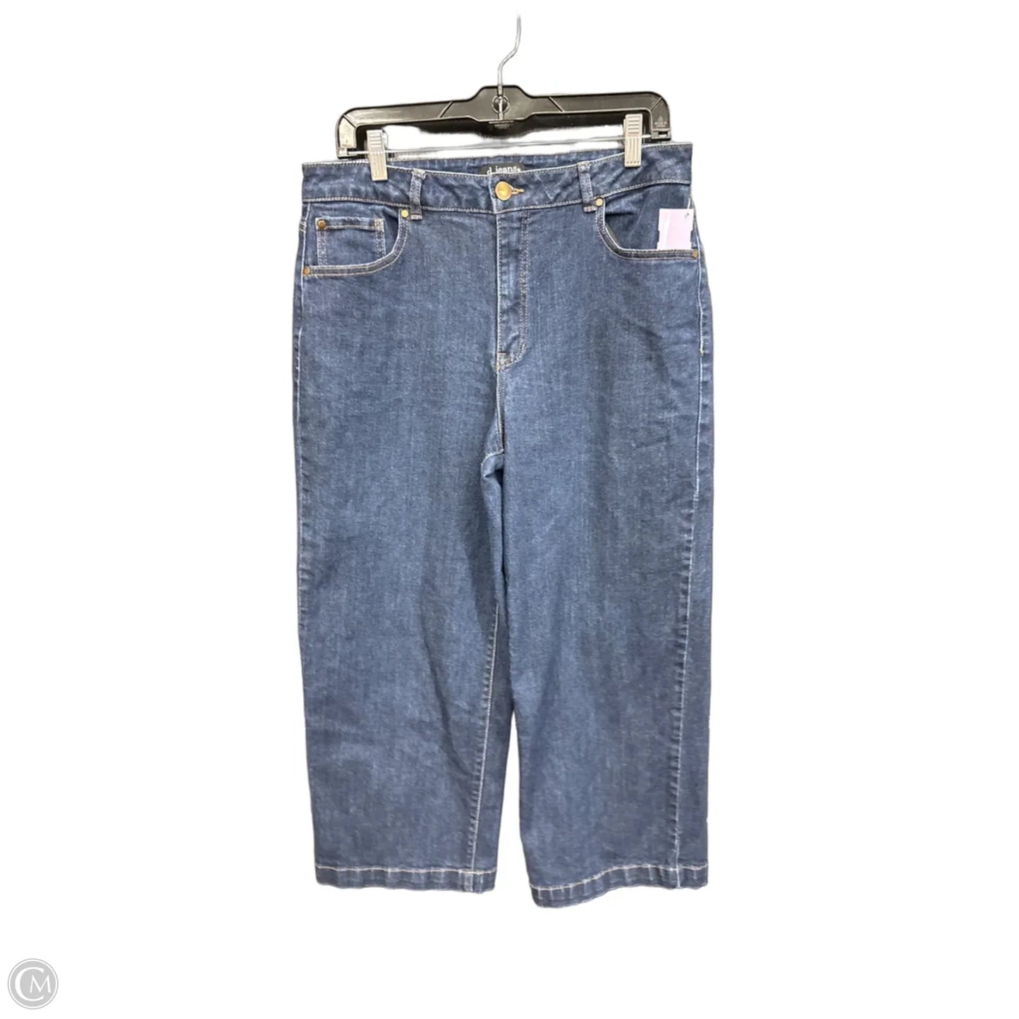 Jeans Wide Leg By D Jeans In Blue Denim, Size: 12