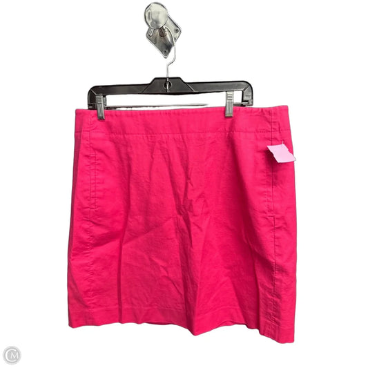 Skirt Mini & Short By Loft In Pink, Size: 14