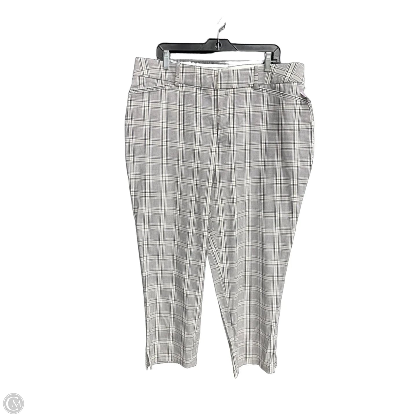 Pants Dress By Ava & Viv In Plaid Pattern, Size: 16