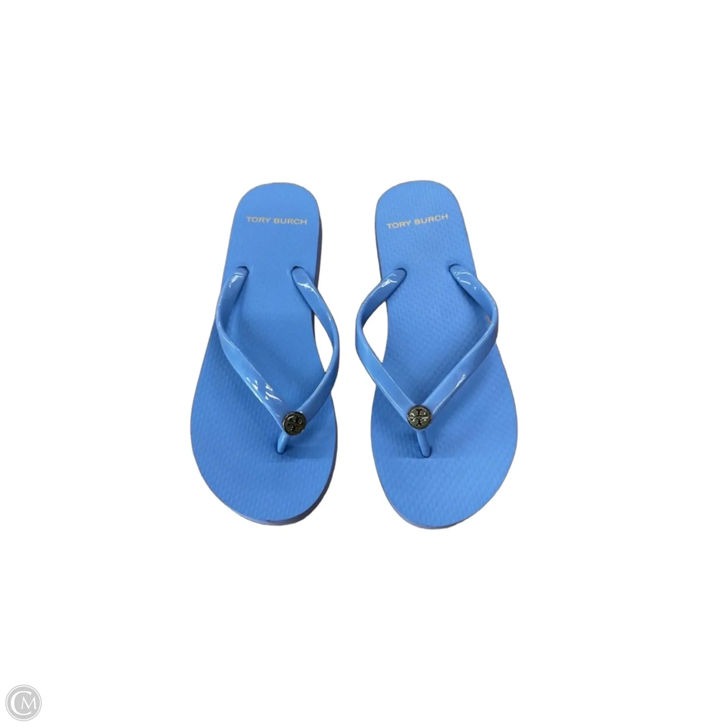 Sandals Designer By Tory Burch In Blue, Size: 6