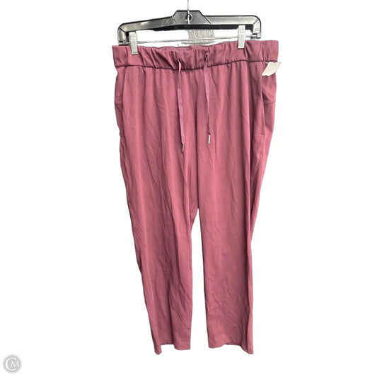 Athletic Pants By Lululemon In Maroon, Size: 10