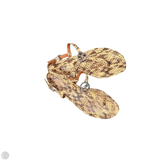 Sandals Designer By Coach In Snakeskin Print, Size: 7.5