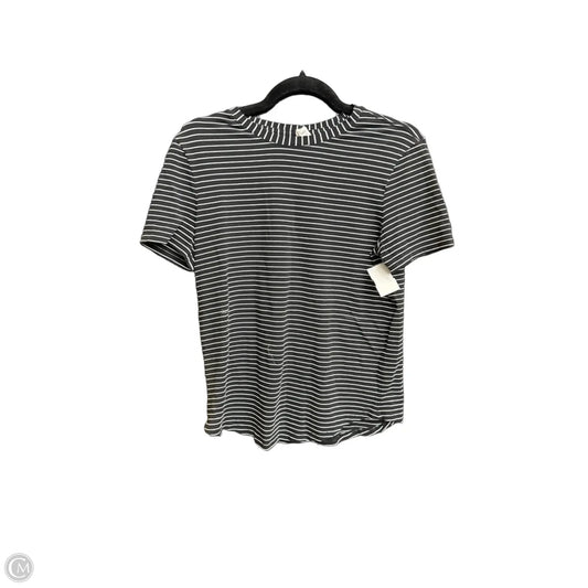 Athletic Top Short Sleeve By Lululemon In Striped Pattern, Size: 4