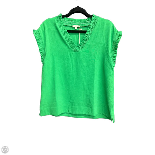 Blouse Short Sleeve By Jodifl In Green, Size: S