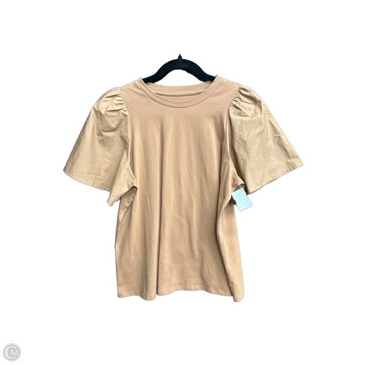 Blouse Short Sleeve By A New Day In Brown, Size: M