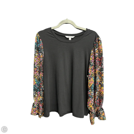 Blouse Long Sleeve By The Pioneer Woman In Black, Size: L