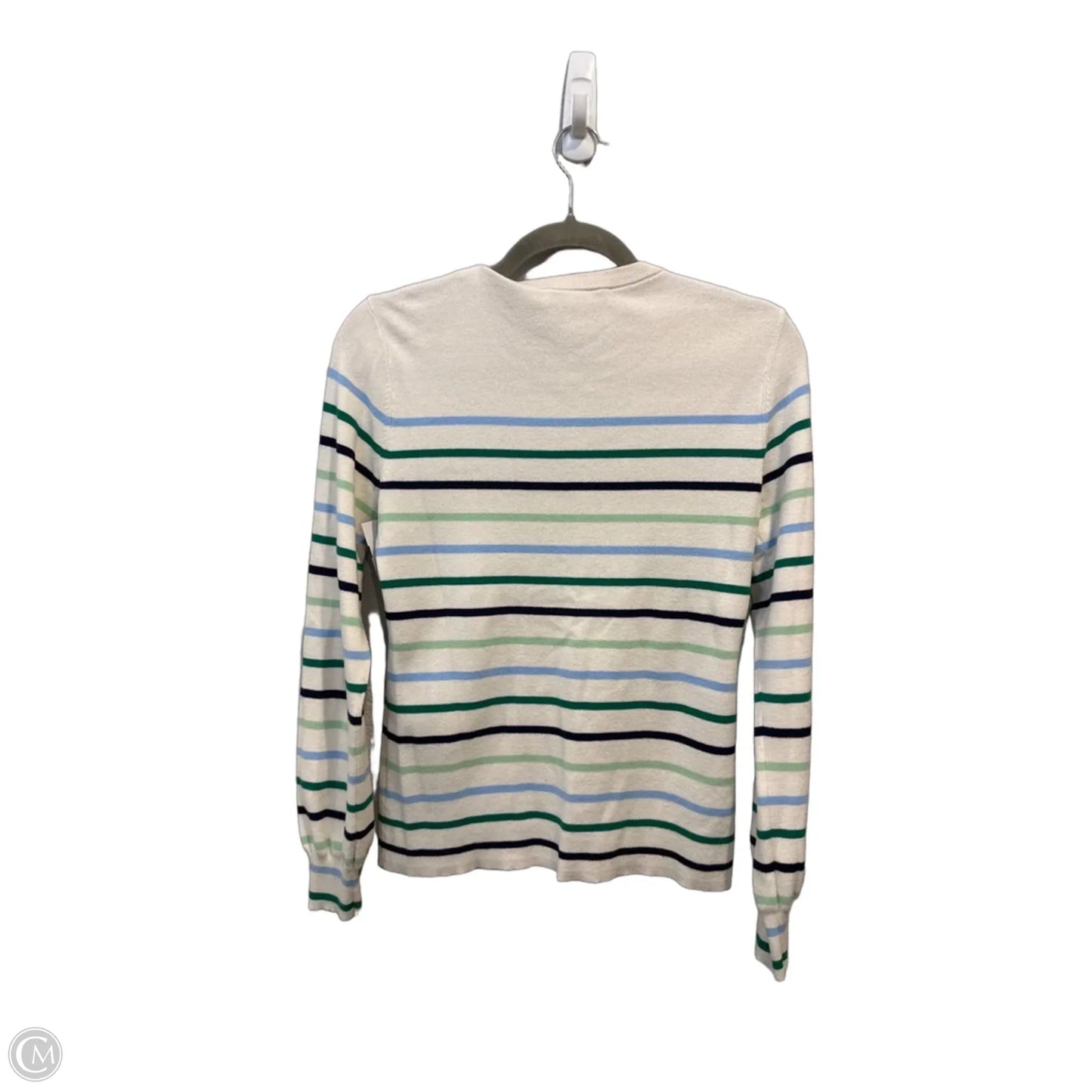 Top Long Sleeve By Loft In Striped Pattern, Size: S
