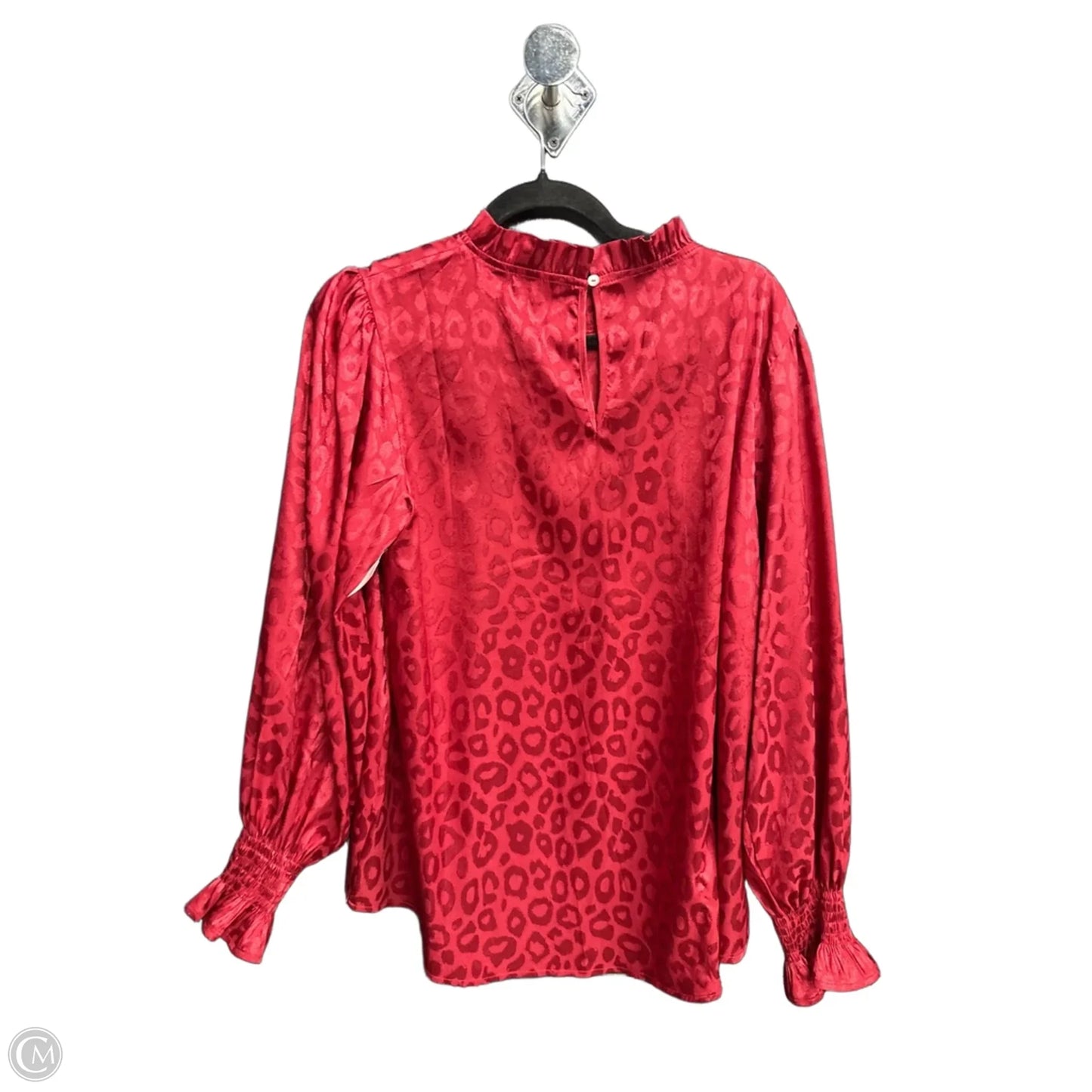 Blouse Long Sleeve By Jodifl In Red, Size: M