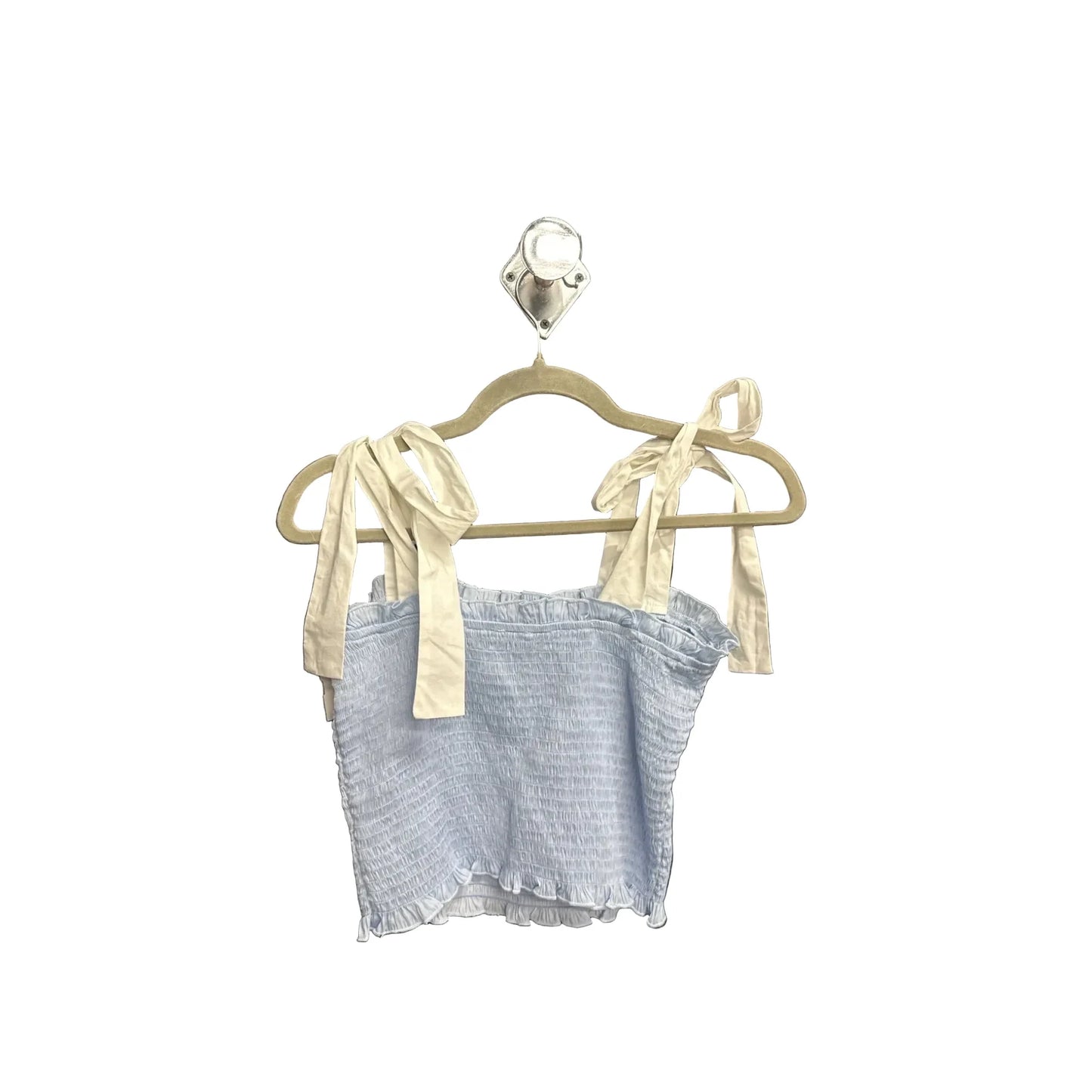 Top Sleeveless By Day + Moon In Blue & White, Size: S