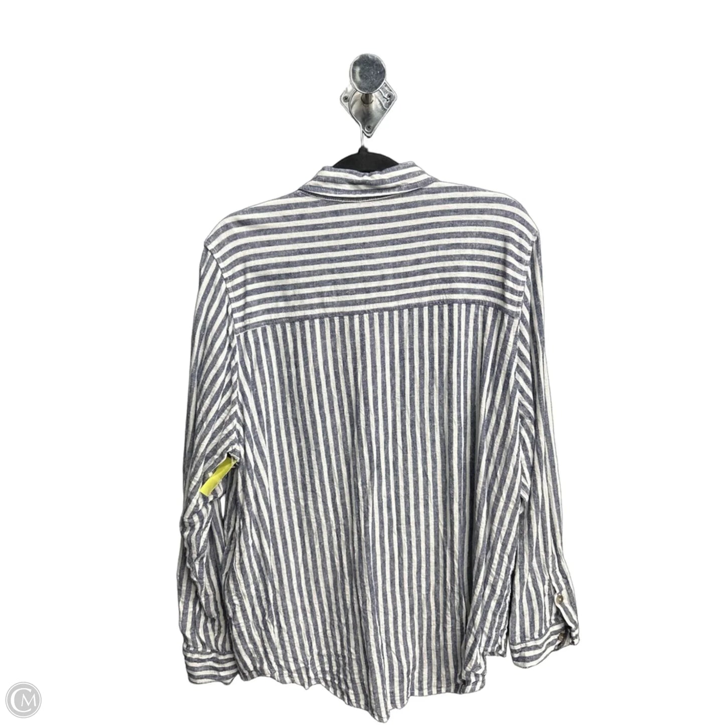 Top Long Sleeve By Universal Thread In Striped Pattern, Size: Xl