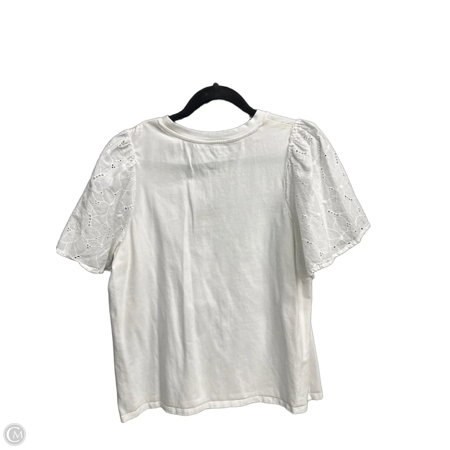 Top Short Sleeve By A New Day In White, Size: L