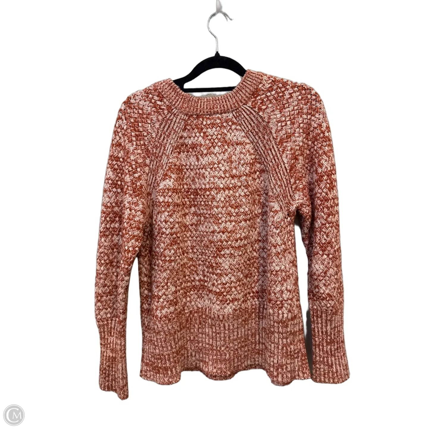Sweater By Universal Thread In Orange & White, Size: M
