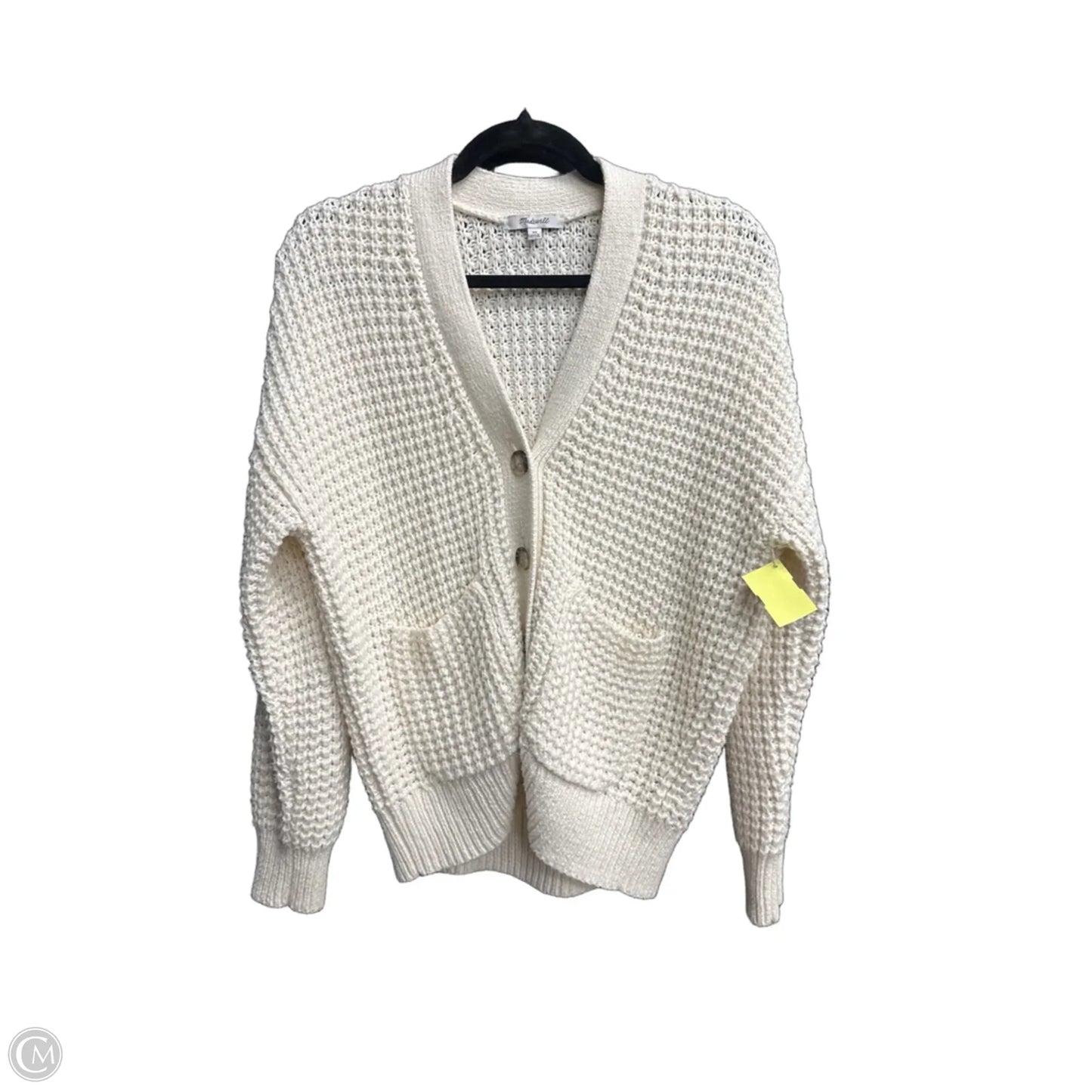 Sweater Cardigan By Madewell In Cream, Size: Xs