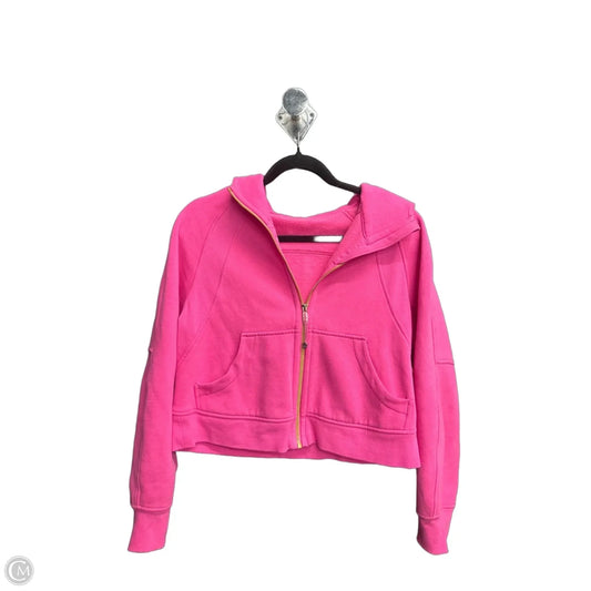 Athletic Jacket By Lululemon In Pink, Size: Xs