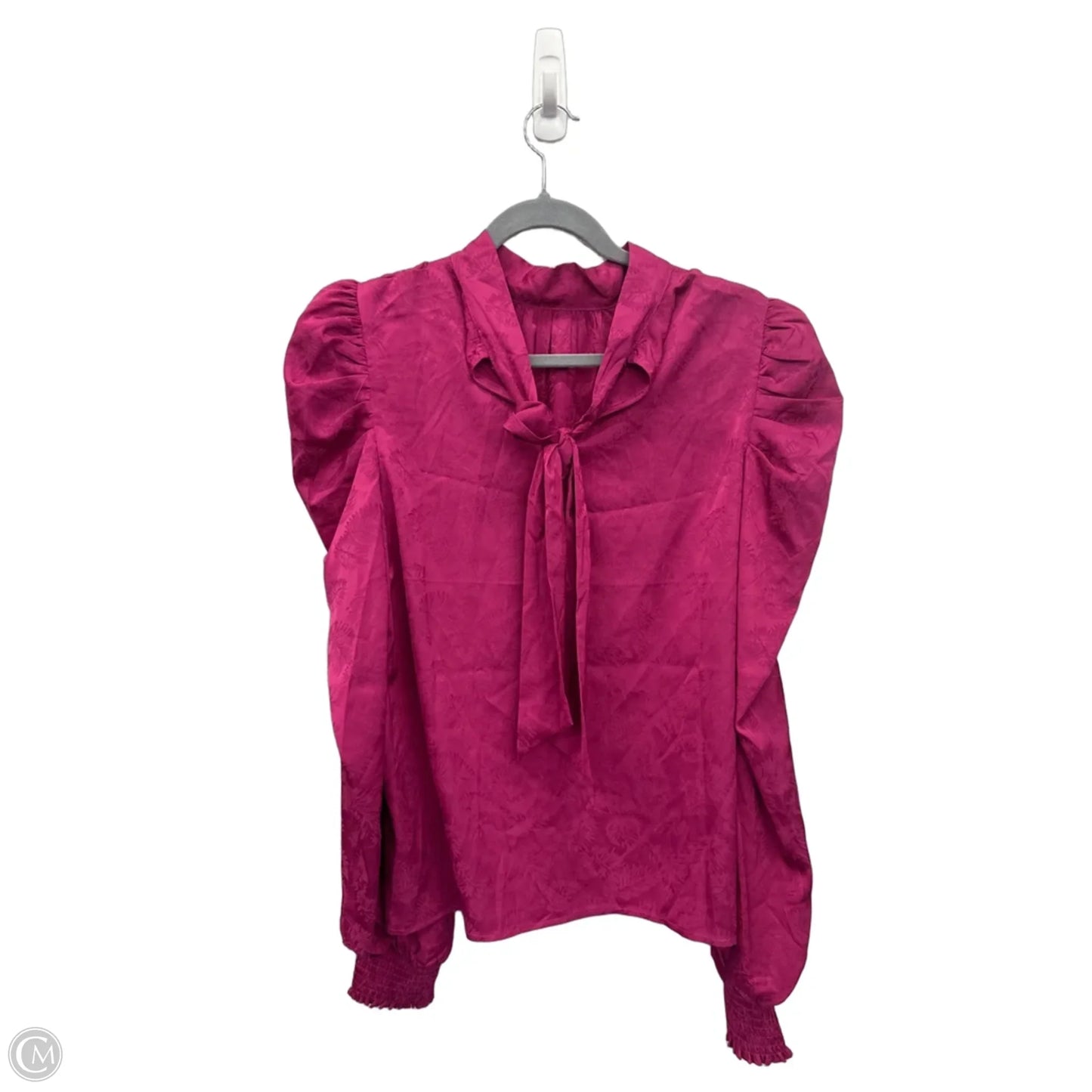 Blouse Long Sleeve By Flying Tomato In Pink, Size: L