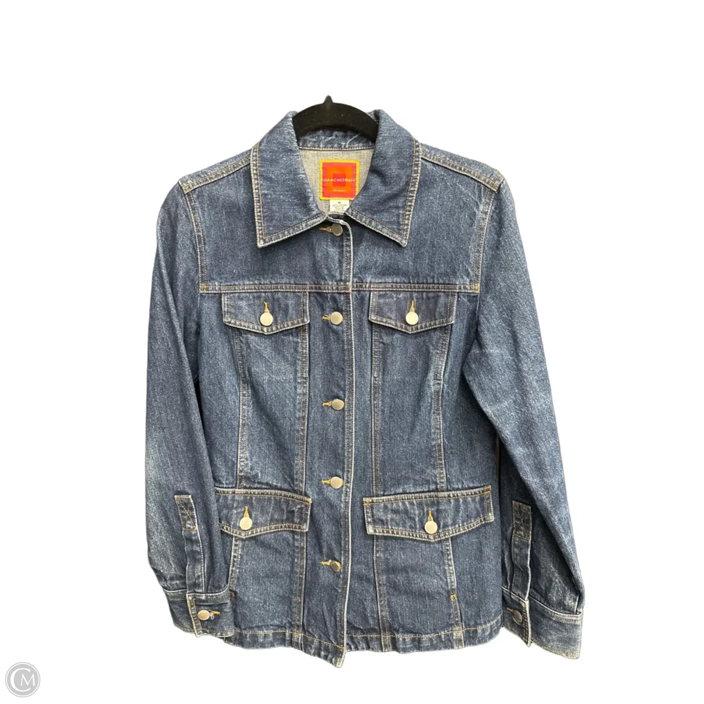 Jacket Denim By Isaac Mizrahi In Blue Denim, Size: M