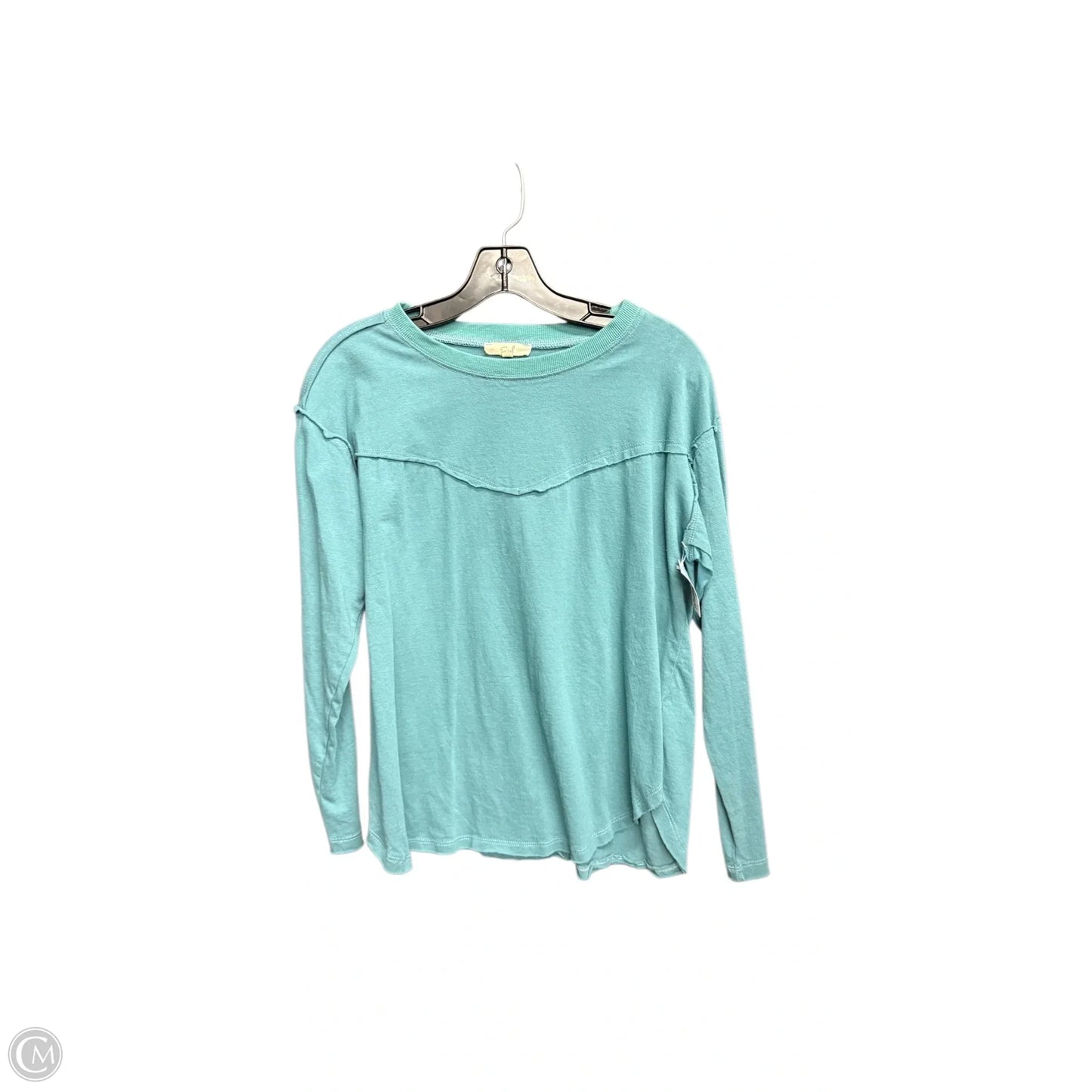 Top Long Sleeve By Easel In Blue, Size: S