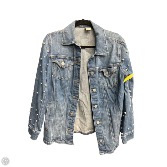Jacket Denim By Chicos In Blue Denim, Size: S