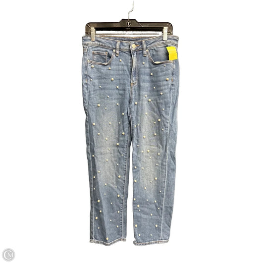 Jeans Straight By Chicos In Blue Denim, Size: 6