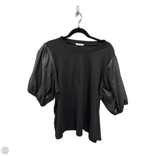 Top Short Sleeve By Maurices In Black, Size: 1x