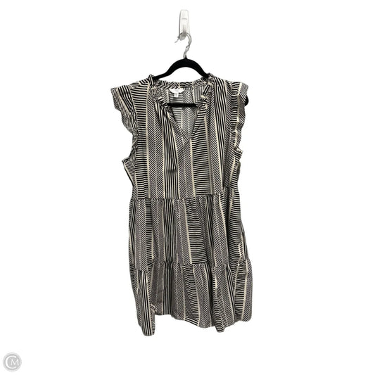 Dress Casual Midi By Time And Tru In Black & White, Size: 3x