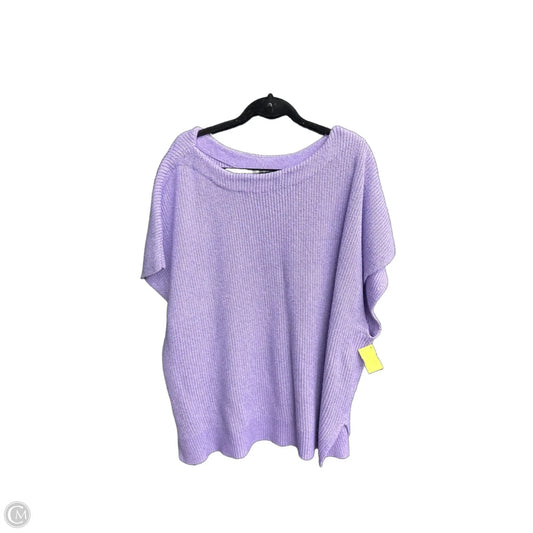 Sweatshirt Collar By Lane Bryant In Purple, Size: 4x