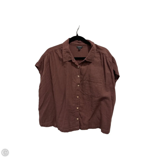 Top Short Sleeve By Torrid In Brown, Size: 1x
