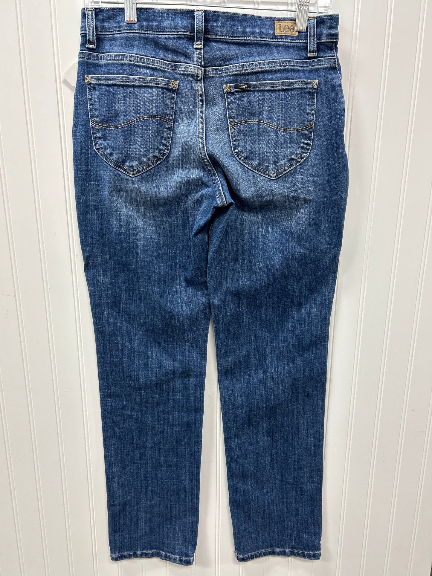 Jeans Straight By Lee In Blue Denim, Size:6