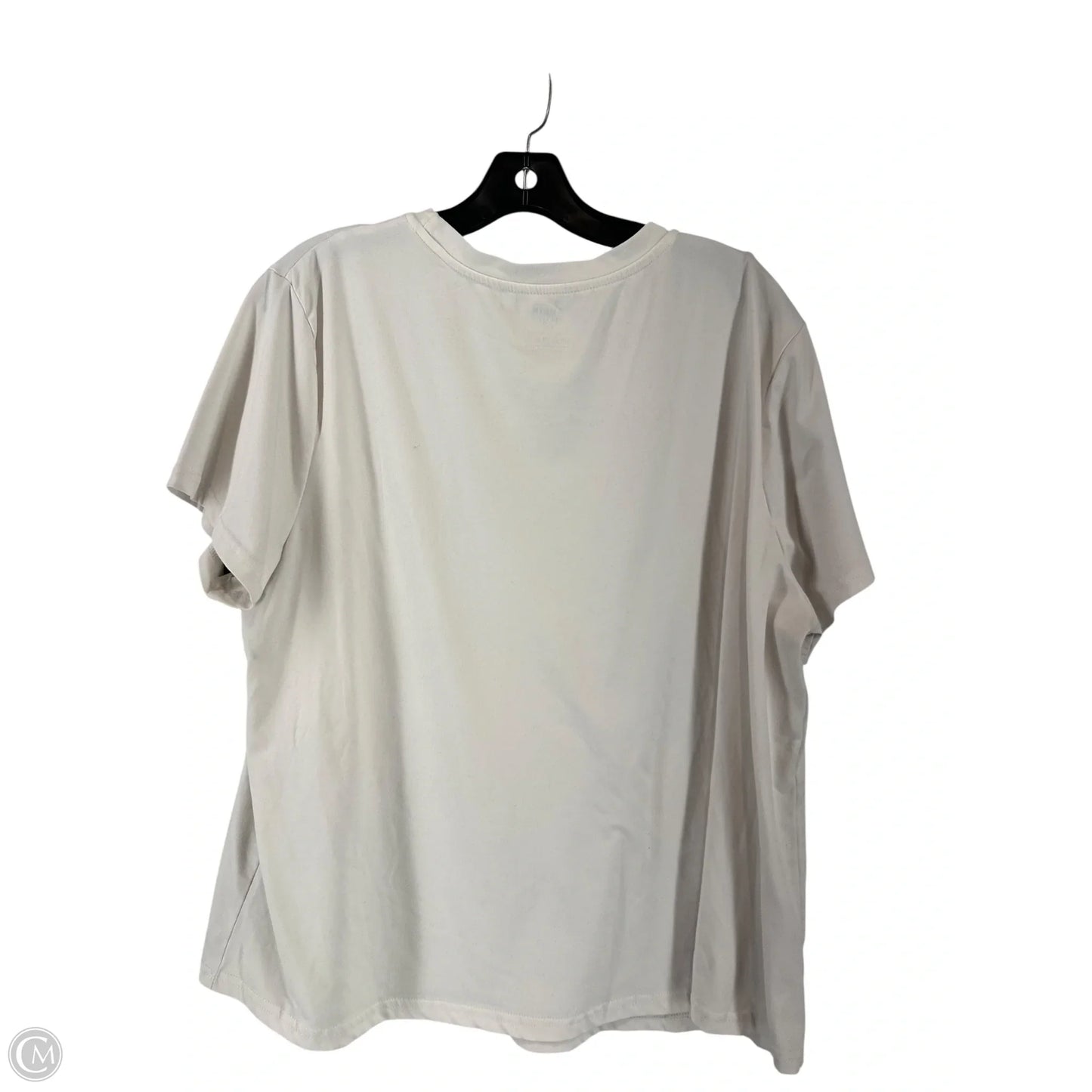 Top Short Sleeve By Shein In White, Size: 1x