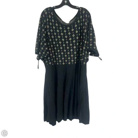 Dress Casual Short By Torrid In Black & Gold, Size: 6