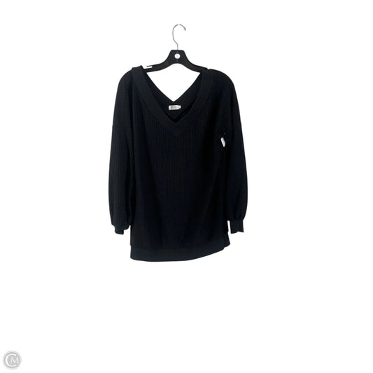 Top Long Sleeve By Clothes Mentor In Black, Size: L