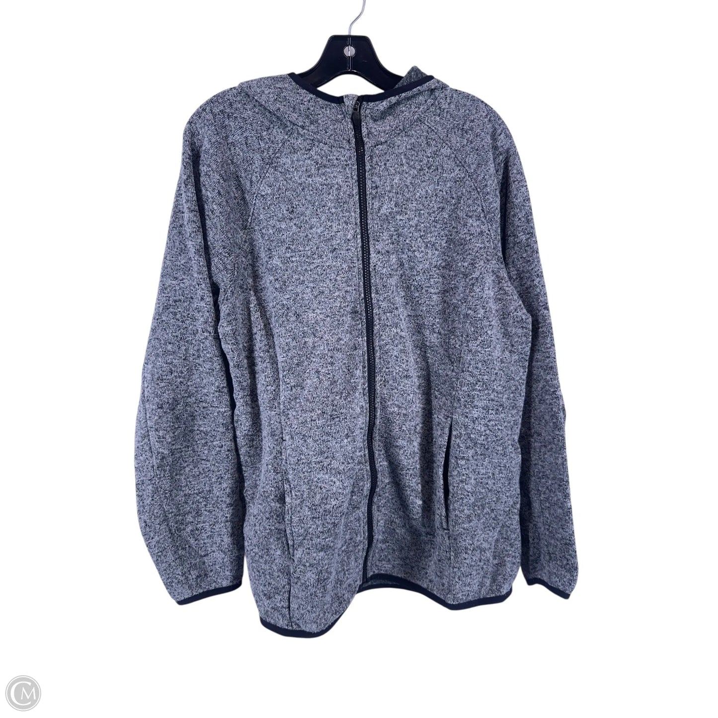 Sweatshirt Hoodie By Tek Gear In Grey, Size: 1x